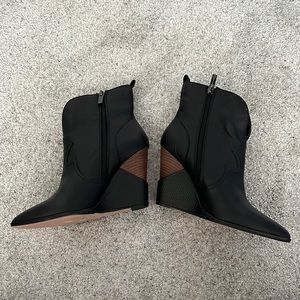 Cowgirl wedge booties